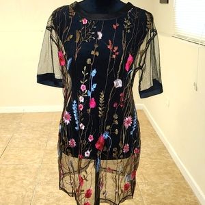 Fashion Nova embroidered fashion nova top